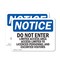 Signmission Do Not Enter Limited Access Area Access OSHA Notice Sign, Vinyl Decal, 18in W x 12in L, 2PK OS-2PACK-NS-D-1218-L-11192 - alternate 1
